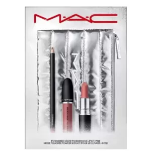 image of MAC Powdered Snow Powder Kiss Lip Kit - Pink