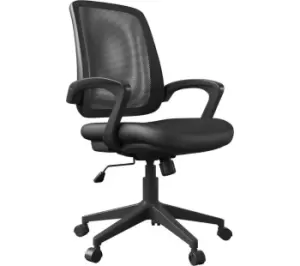 image of ALPHASON Marvin Mesh Tilting Operator Chair - Black