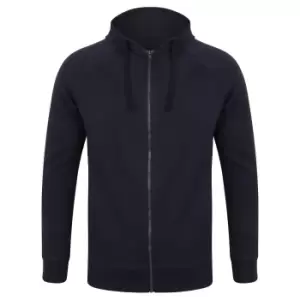 Image of SF Unisex Adults Slim Fit Zip Hooded Sweatshirt (2XL) (Navy)