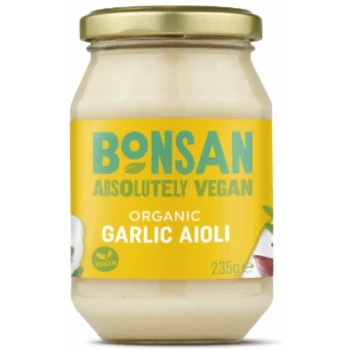 image of Garlic Aioli - Organic & Vegan - 235g - 95016 - Bonsan