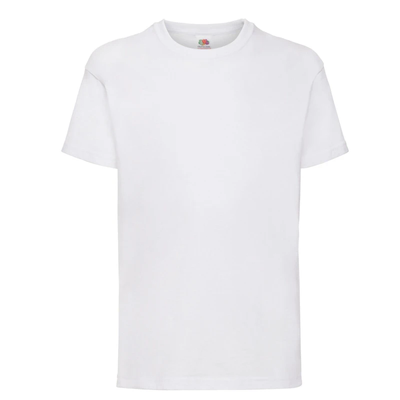 Image of Fruit Of The Loom Value Cotton T-Shirt White unisex