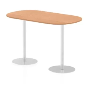 Image of Italia Poseur Boardroom Table 1800 Top 1145 High Oak