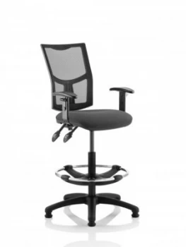 Image of Eclipse Plus II Mesh Chair Charcoal Adjustable Arms Hi Rise Kit KC0271