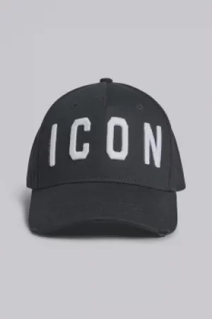 Image of DSQUARED2 Men Hat Black Size OneSize 100% Cotton