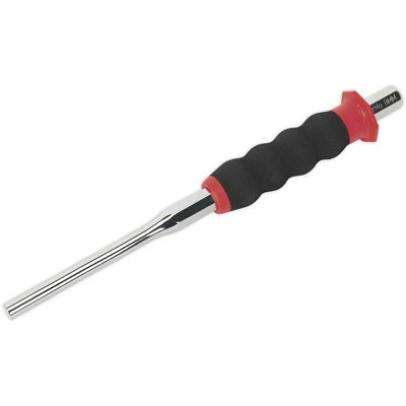 Image of Loops 8mm Sheathed Parallel Pin Punch - Contoured Foam Grip - Chrome Molybdenum Steel Metallics