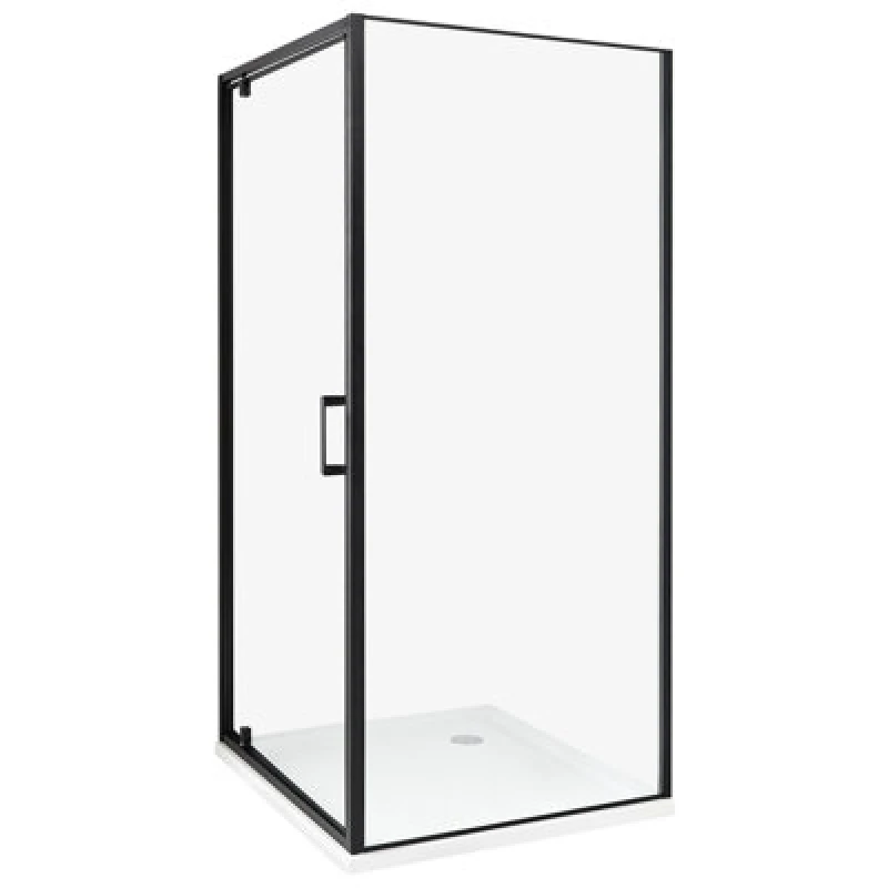 Image of Beliani Shower Enclosure Darli 900 X 900 X 1850 mm Black