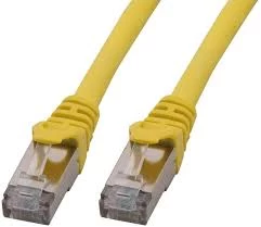 image of Patch Cord RJ45 CAT.6a F/UTP LSZH Snagless Yellow - 20 M Full Copper