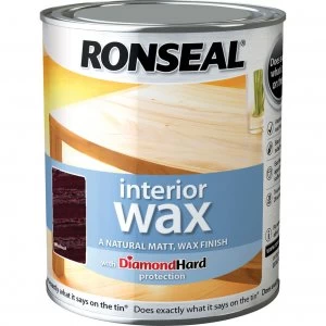 image of Ronseal Interior Wax Walnut 750ml