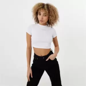 Image of Jack Wills Cropped Baby Tee - White