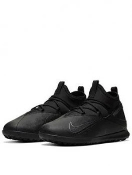 Image of Nike Junior Phantom Vision Club Astro Turf Football Boots - Black