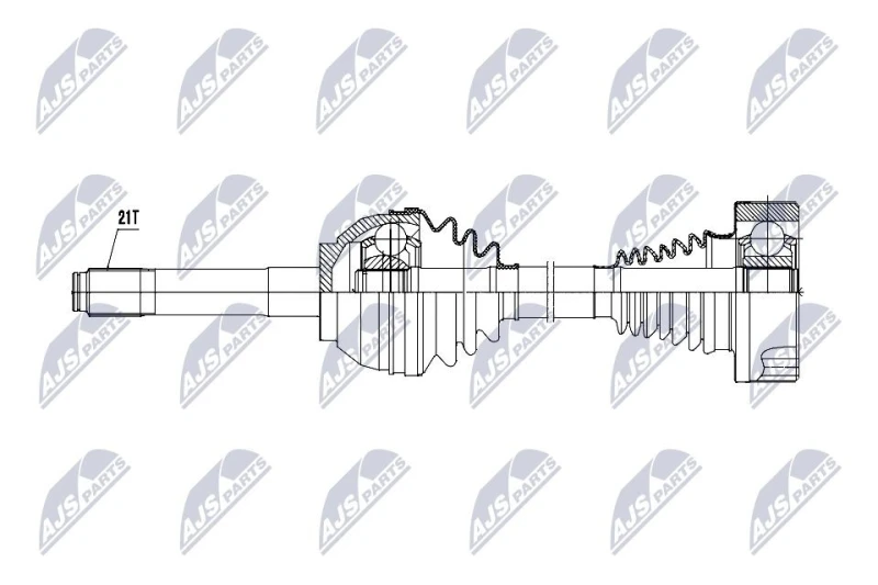 Image of NTY NPW-VC-000 Drive shaft Front Axle Right Drive Shaft (13)