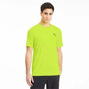 Image of PUMA Power Thermo R+ Mens Training T-Shirt, Yellow Alert, size Large, Clothing