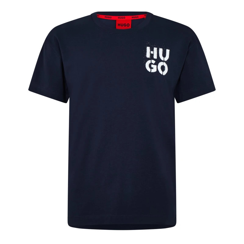 Image of Hugo SprayLogo T-Shirt 10261152 01 - Blue Blue L