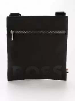 Image of BOSS Catch Logo Cross Body Bag - Black, Men