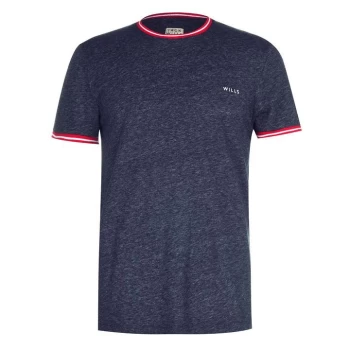 Image of Jack Wills Baildon Space Dye Ringer T-Shirt - Navy