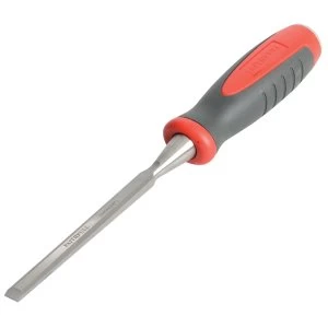 image of Faithfull Bevel Edge Chisel Red Soft-Grip 10mm (3/8in)