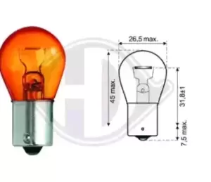 Image of DIEDERICHS Light Bulbs LID10048 Bulb, indicator VW,AUDI,MERCEDES-BENZ,Golf IV Schragheck (1J1),Golf V Schragheck (1K1),POLO (9N_),TOURAN (1T1, 1T2)