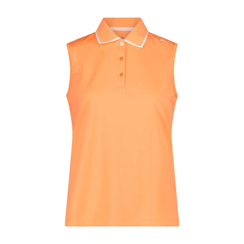 Image of CMP Woman's sleeveless Polo shirt CMP Orange Female 2XS 31T5076-C588