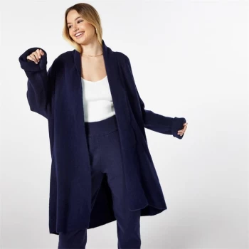 Image of Jack Wills Lounge Longline Knitted Cardigan - Blue