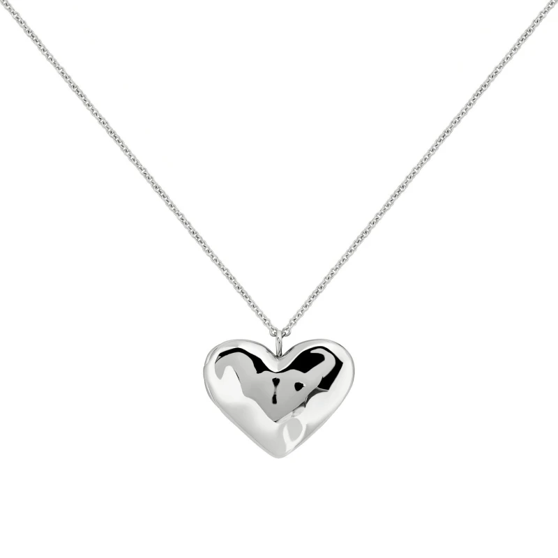 Image of Radley Silver Plated Hammered Heart Pendant Necklace