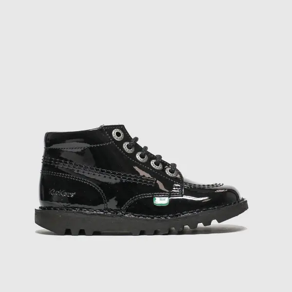 Image of Kickers Black hi zip Toddler boots Black UK 8 (EU 25)