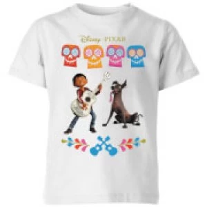 Image of Coco Miguel Logo Kids T-Shirt - White - 11-12 Years