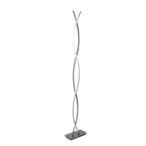 Image of Searchlight Platt - LED 2 Light Floor Lamp Chrome