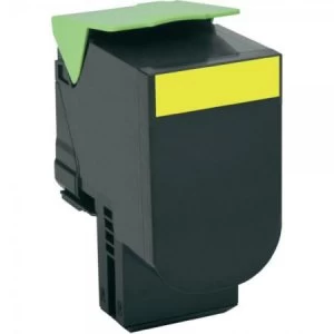 image of Lexmark 802HY Yellow Laser Toner Ink Cartridge