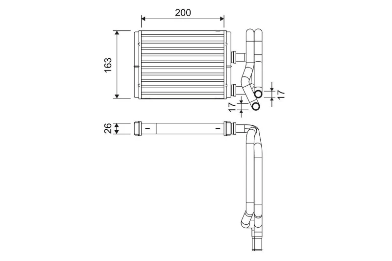 Image of Heater matrix VALEO 811577