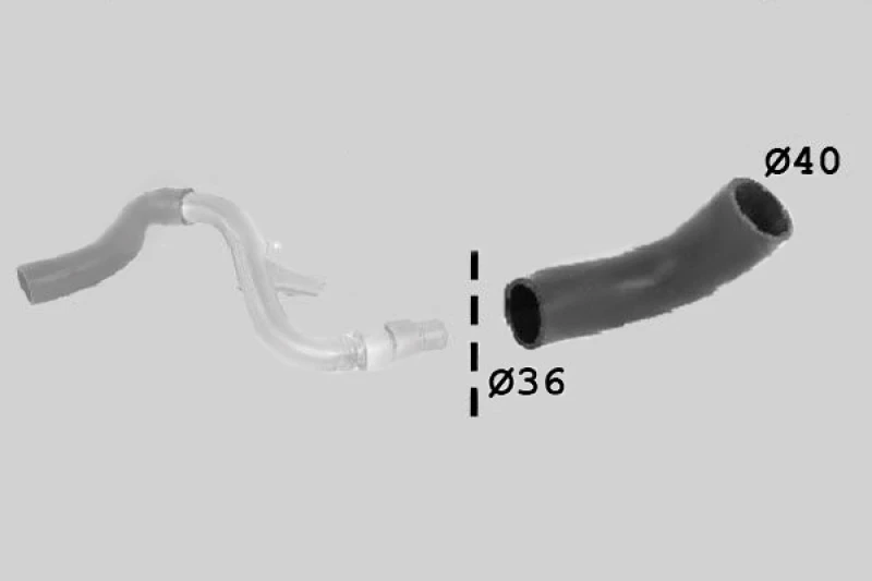 Image of SASIC 3336067 Turbocharger Hose Charger Intake Hose (3314)