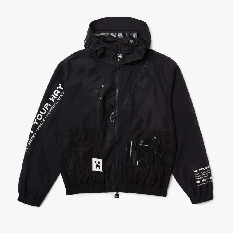 Image of Lacoste Minecraft Zippered Jacket - Black XS