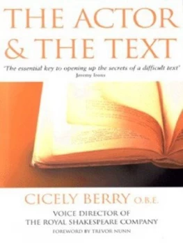 Image of The Actor and the Text by Cicely Berry Paperback