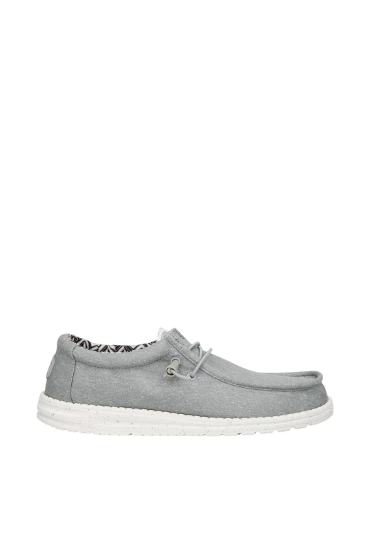 Image of Debenhams Debenhams Men Wally Stretch Canvas Light Grey Size: 7 grey 7 Male 197002671564