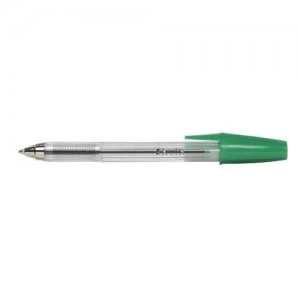 Image of ValueX Ballpen Medium Point Green (Pack 50)