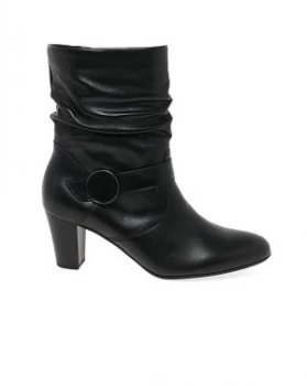 Image of Gabor Maxie Wide Fit Ruched Leg Boots