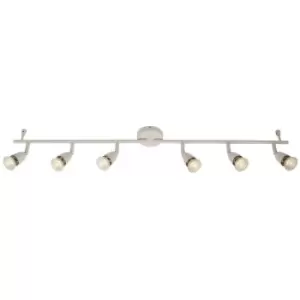 Image of Endon - Adjustable 6 Light Spotlight Gloss White, GU10
