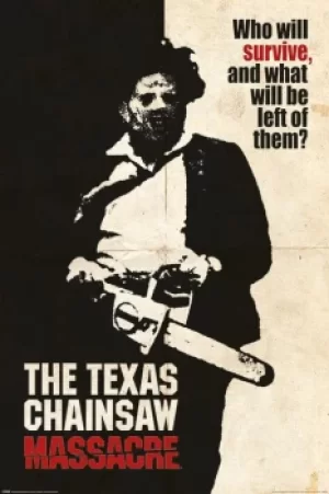 Image of Texas Chainsaw Massacre Who Will Survive Poster multicolour