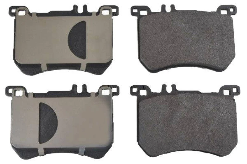 Image of SWAG 33 10 6423 Brake pad set Front Axle, prepared for wear warning indicator, with anti-squeak plate Brake Pad Set,disc brake (402)