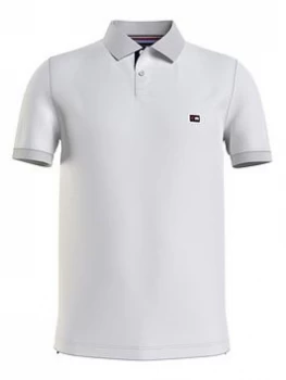 Tommy Hilfiger 1985 Contrast Placket Slim Polo Shirt - White, Size XL, Men