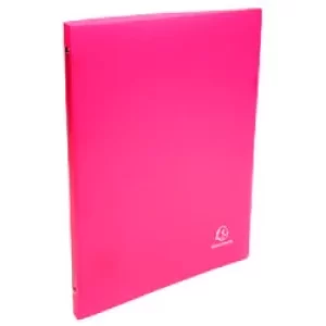 image of Exacompta Ring Binder Chromaline 51175E Polypropylene A4 15mm 4 ring Red Pack of 25