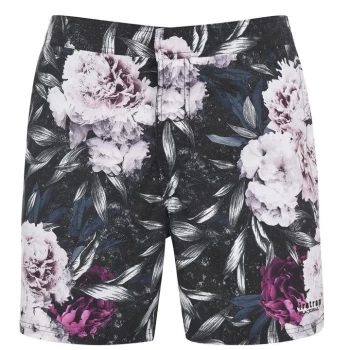 image of Firetrap Firetrap Blackseal Pr Swim Short - Black Flwr Pr