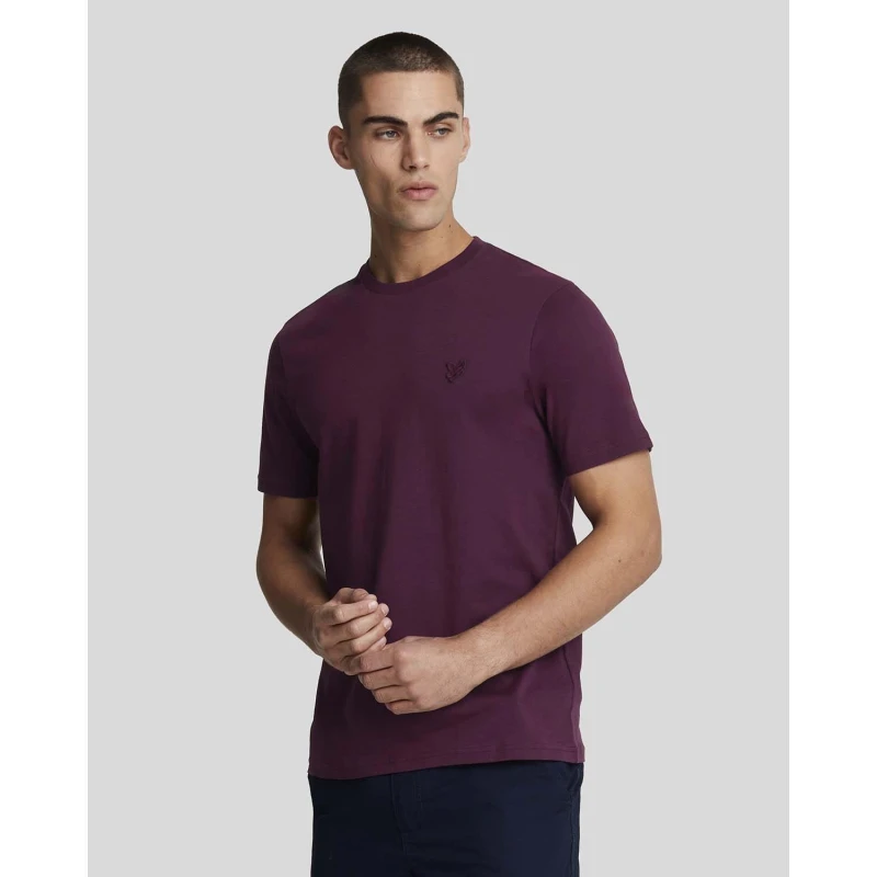 Image of Lyle and Scott Tonal Eagle T-Shirt Red male S