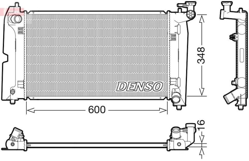Image of DENSO Engine radiator DENSO DRM50110