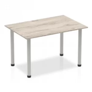 Trexus Straight Table Post Leg Silver 1400 Grey Oak Ref I003252