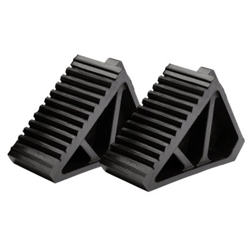 Image of Draper Draper - 6T rubber wheel chocks - pair Rubber Wheel Chocks (Pair) 21132