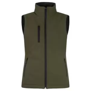 Image of Clique Womens/Ladies Softshell Panels Gilet (XXL) (Fog Green)