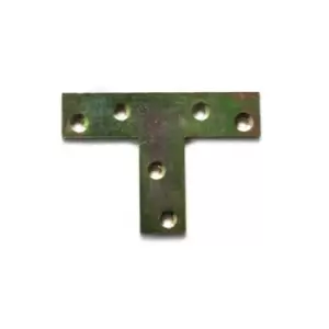 Moderix Flat T Shape Large Tee Repair Plate Bracket Mending Fixing Corner 70 x 5