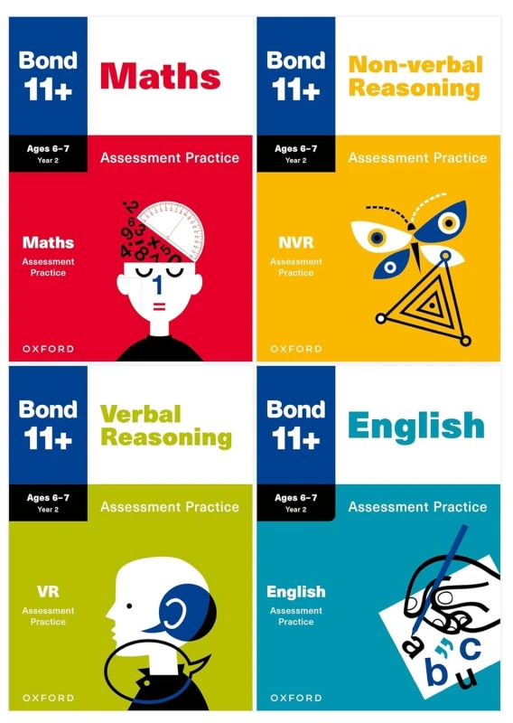 Image of Bond 11+ Practice Papers 4 Books Collection Set - Ages 3-7 - Paperback Bond 11+ Books