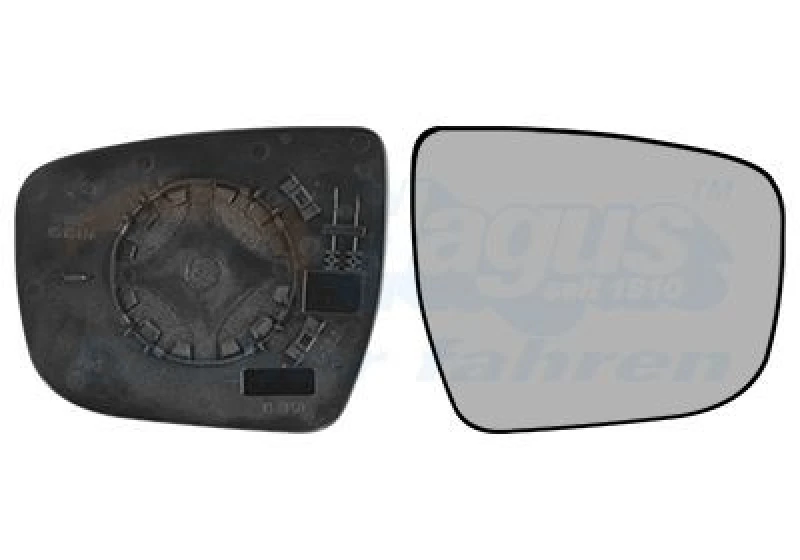 Image of VAN WEZEL Wing mirror glass VAN WEZEL 3383836