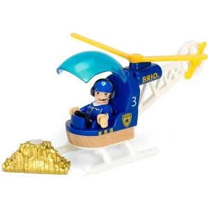 image of BRIO World - Police Helicopter Playset